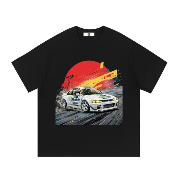 GReddy Trust Honda Accord Coupe Drift Graphic T-Shirt - Series 2 (Red Sun / Drift Edition)
