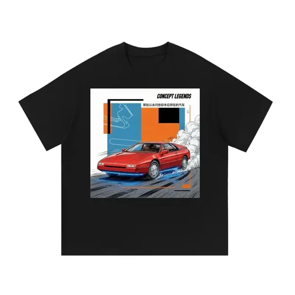 Concept Legends Retro Concept Car T-Shirt - Vintage 80s Futuristic Drift Car Graphic Tee - JDM Streetwear