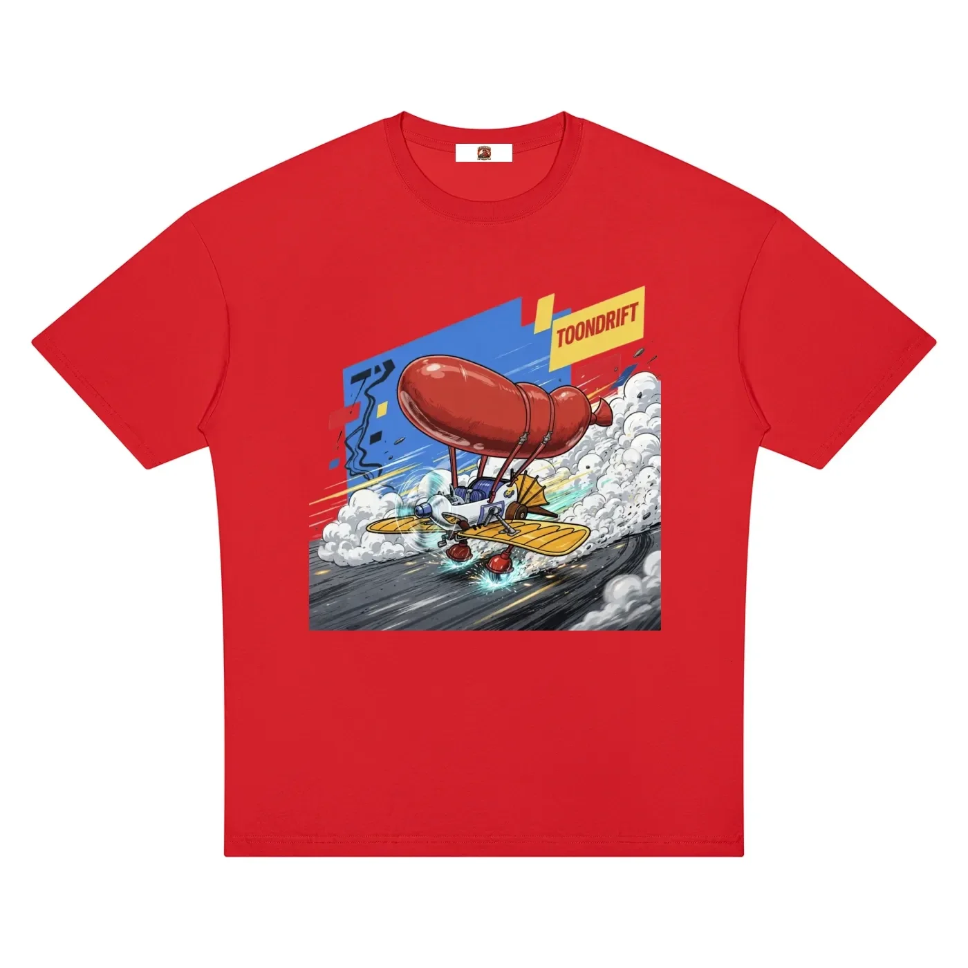 Red and Yellow Rescue Rangers Glider Drift Graphic T-Shirt - Tuned Drift Edition