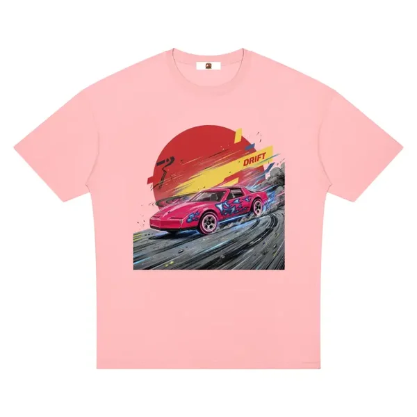 Series Two - Pink Firebird Drift T-Shirt - 80s Trans Am Flame