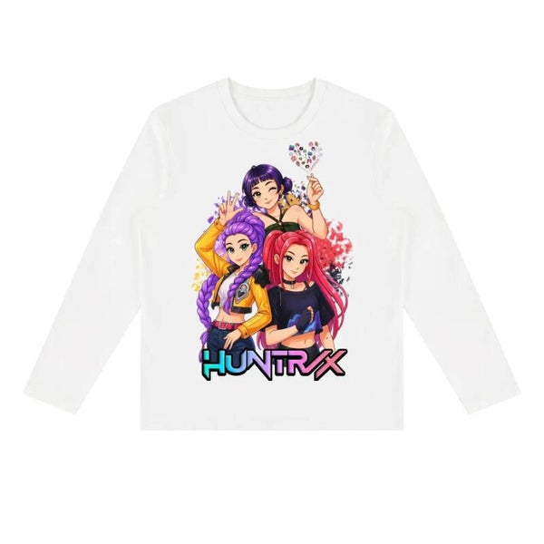KPop Demon Hunters Girl Group Heart Long Sleeve Tee | Anime Idol Shirt | RedKats