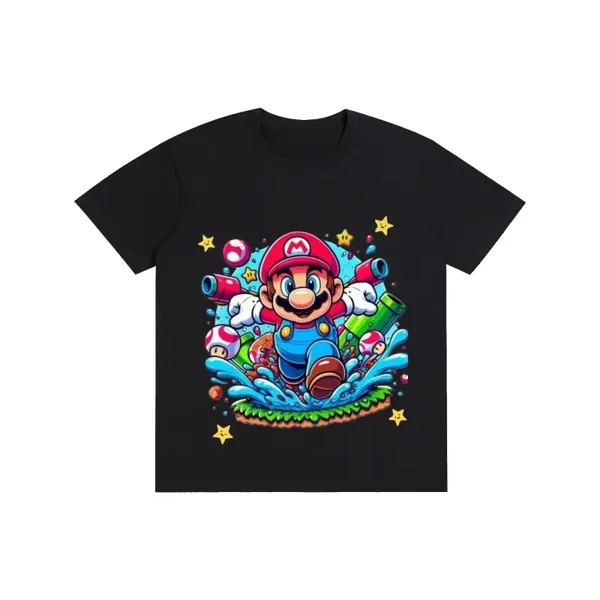 Level Up Splash Bros Retro 8-Bit Brothers Graphic Tee