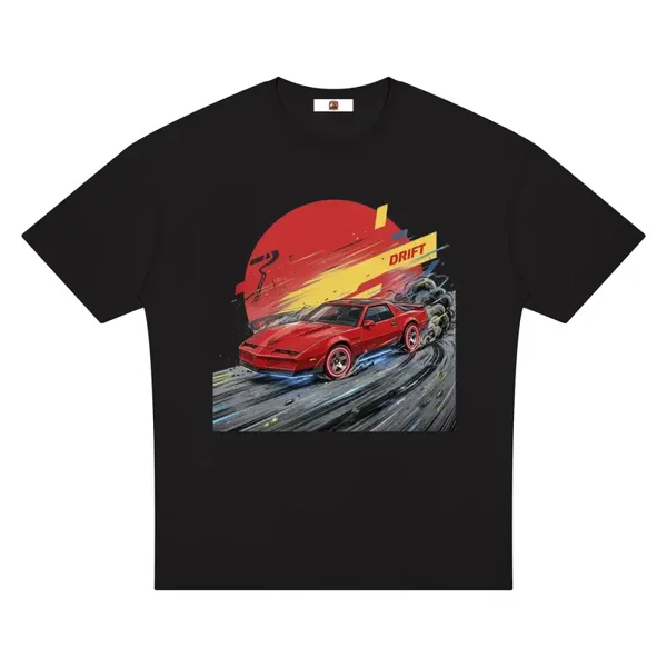 Series Two - Red Firebird Drift T-Shirt - 80s Trans Am Classic