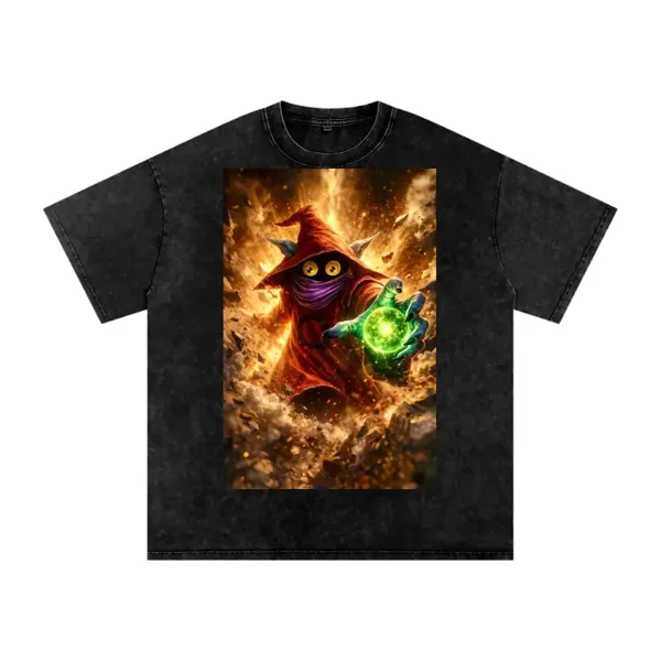 Trolla Sorcerer Graphic Tee - Masters of the Universe Magic Wizard Shirt