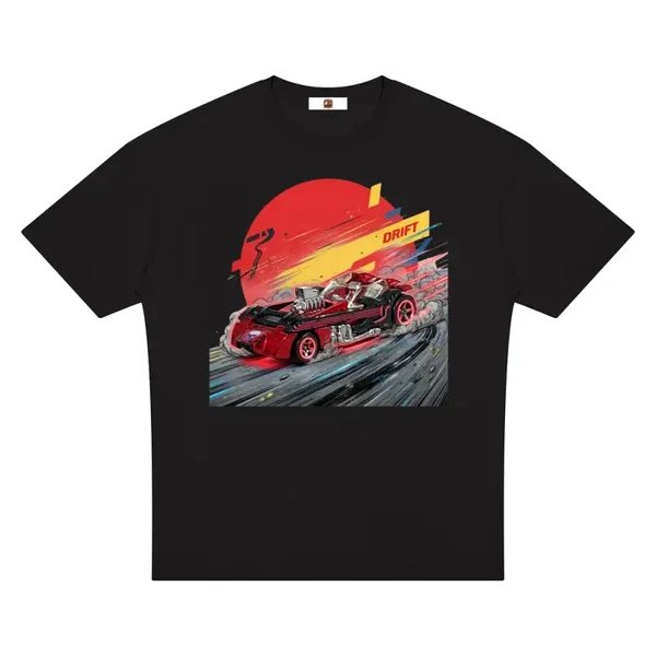Series Two - Red Manta Ray Hot Rod Drift T-Shirt