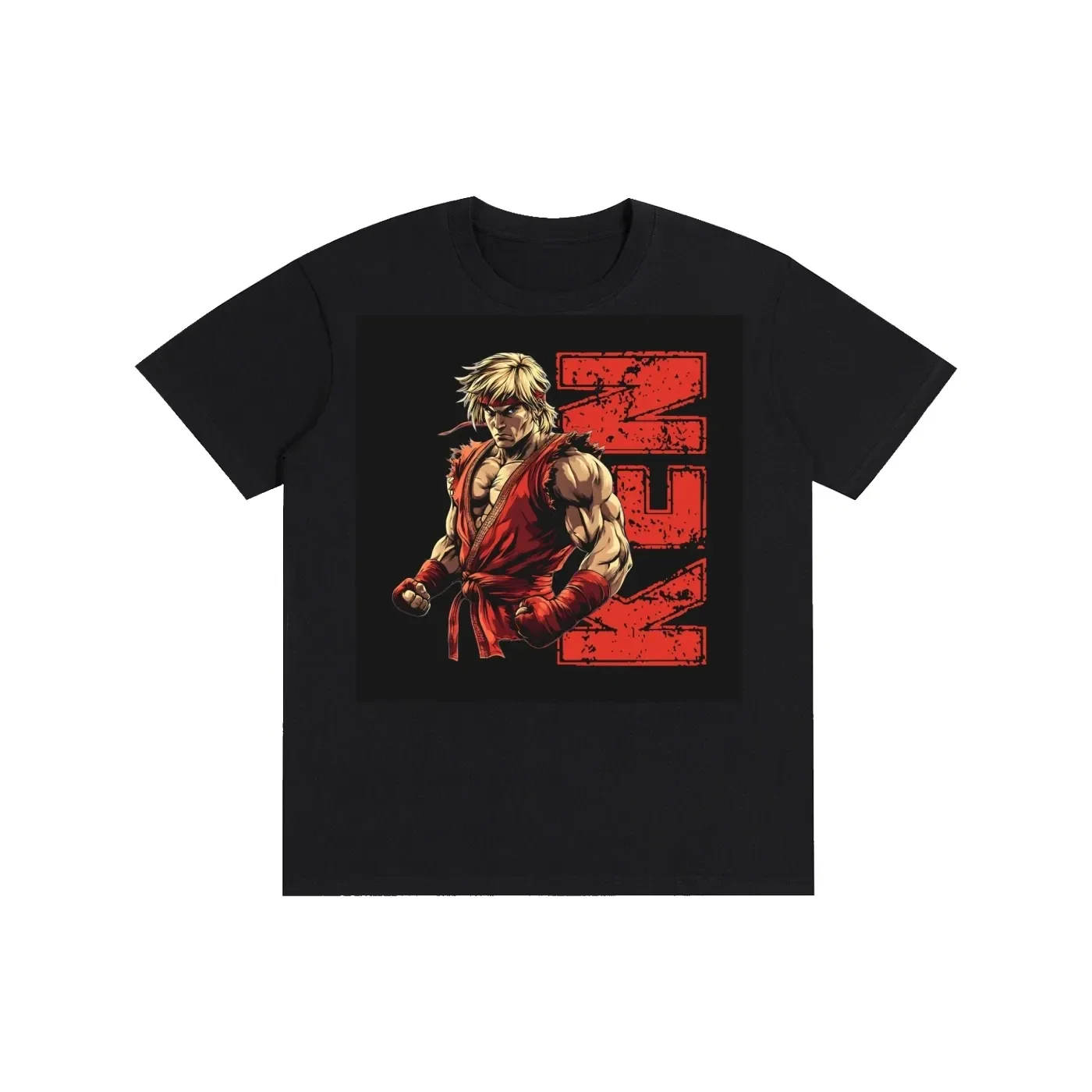 Street Fighter II Ken Masters Red Strike Classic Tee - World Warrior Shirt