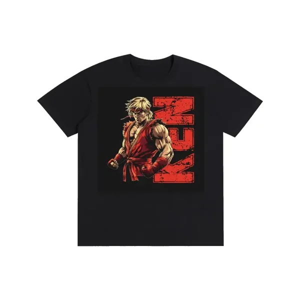 Street Fighter II Ken Masters Red Strike Classic Tee - World Warrior Shirt