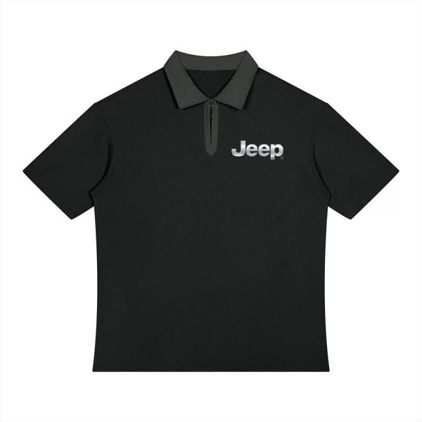 Vintage 4x4 Zip Polo Shirt | Chrome Off-Road Logo Polo | RedKats