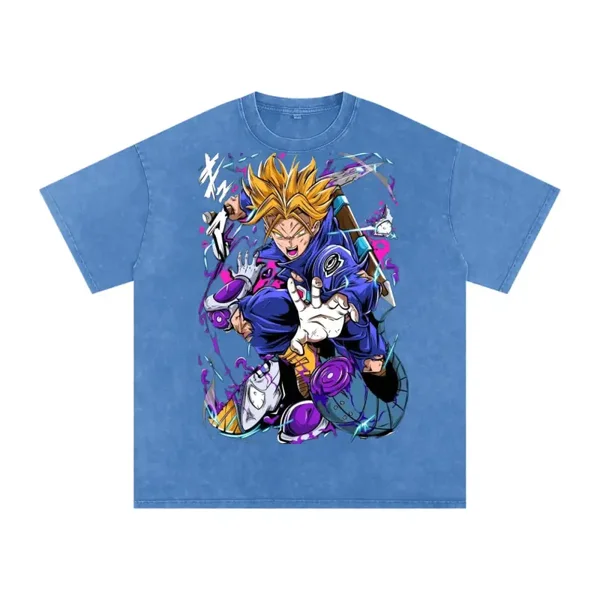 Dragon Ball Z Trunks Super Saiyan Strike Anime Tee - Saiyan Prince Shirt