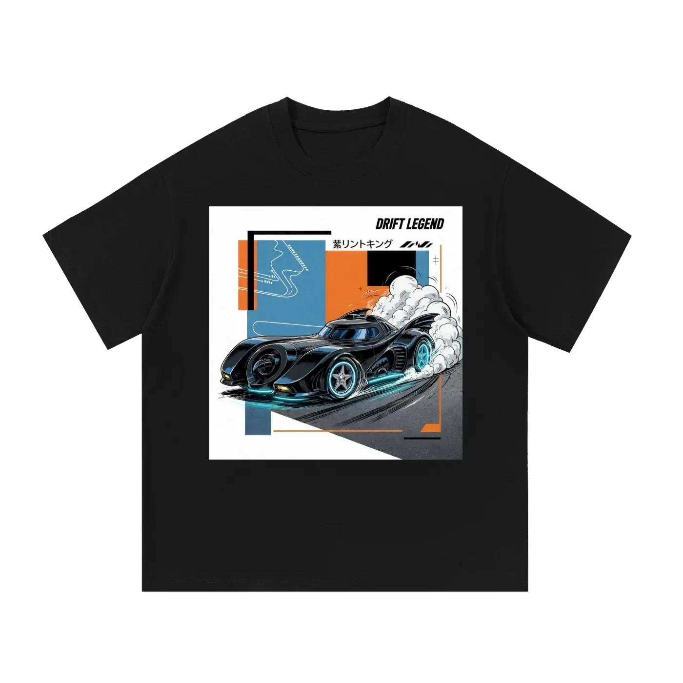 Batmobile Drift Legend Tee - JDM Manga Front Drift Shirt