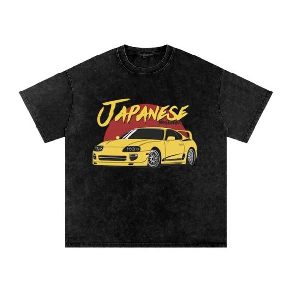 Toyota Supra Japanese Nostalgia T-Shirt | Vintage Washed JDM Car Tee