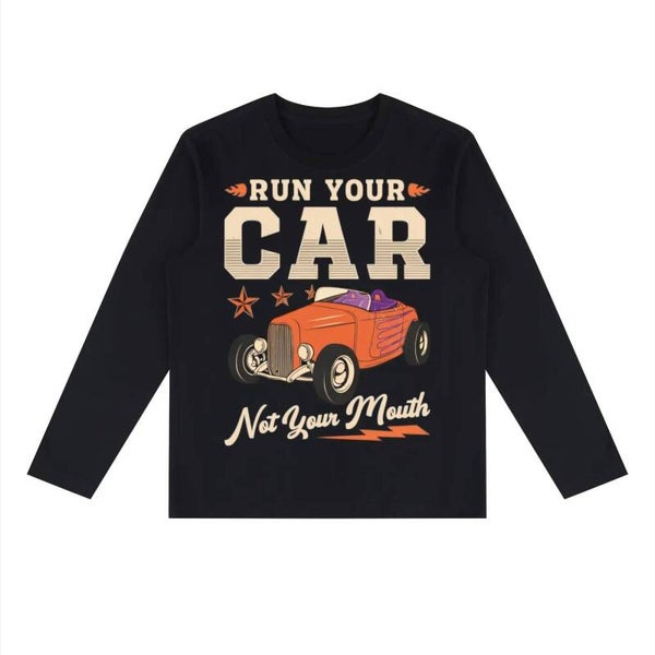 Run Your Car Not Your Mouth Sweatshirt | Vintage Hot Rod Sweatshirt | RedKats