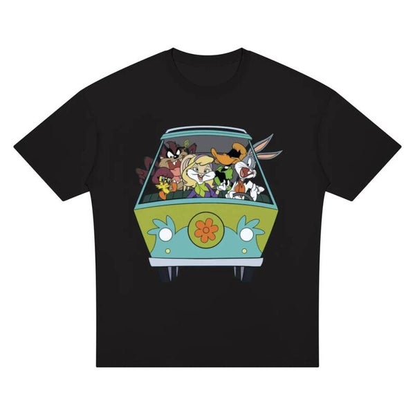 Bunny Crew Mystery Van Tee | Cartoon Mashup Shirt | RedKats