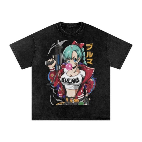 Bulma Gangster T-Shirt | Dragon Ball Z Streetwear Anime Graphic Tee