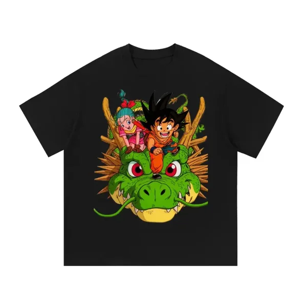 Eternal Dragon Shenron Graphic Tee - Bold Anime Dragon Ball Shirt