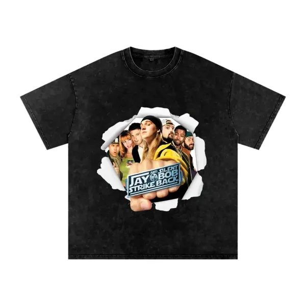 Jay and Silent Bob Strike Back Vintage Ripped Paper T-Shirt