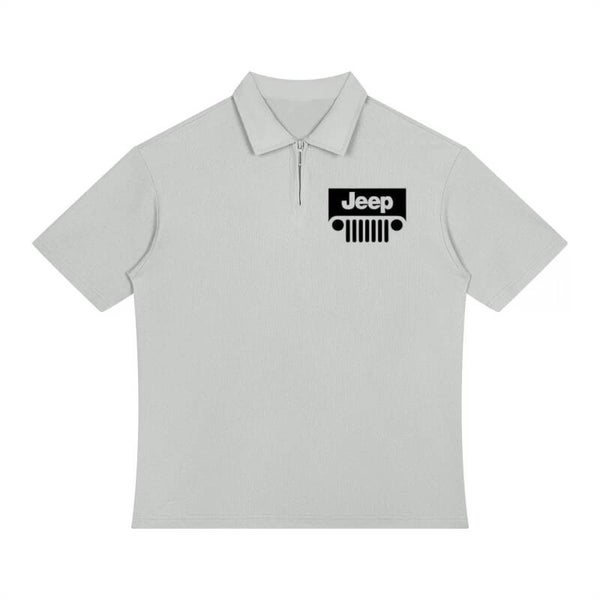 Off-Road Grille Logo Zip Polo Shirt | RedKats
