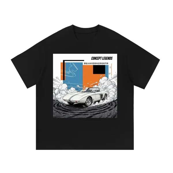 Concept Legends Mustang I Edition - White 60s Mid-Engine Roadster Concept Drift T-Shirt - Ford Mustang I Concept Graphic Tee
