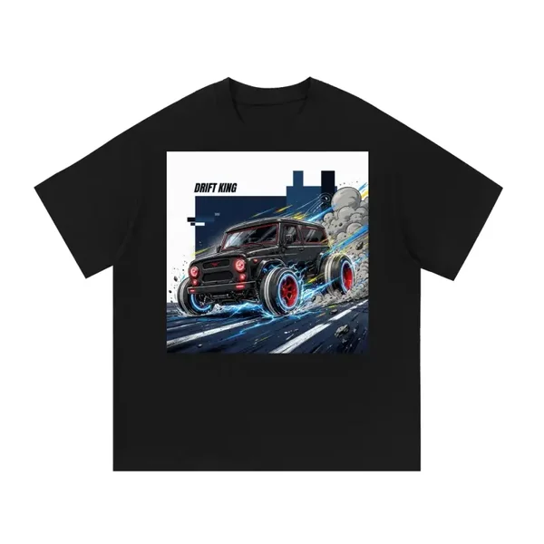 Drift King T-Shirt | Black 4x4 SUV Off-Road Drift Graphic Tee