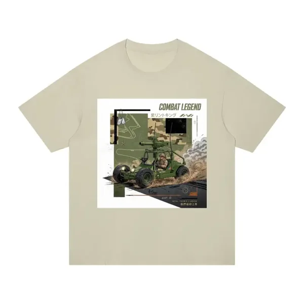 Combat Legend Tactical Buggy Drift Graphic T-Shirt - Unisex Regular Fit Cotton Tee | Military Dune Buggy Racing Shirt