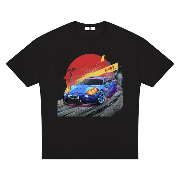 Series Two - Blue Porsche Monster Drift T-Shirt - 911 GT3 Monster