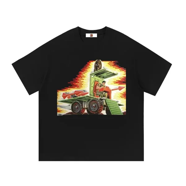 GI JOE Missile Trailer T-Shirt - Vintage Box Art - Hal Heavyweight Black