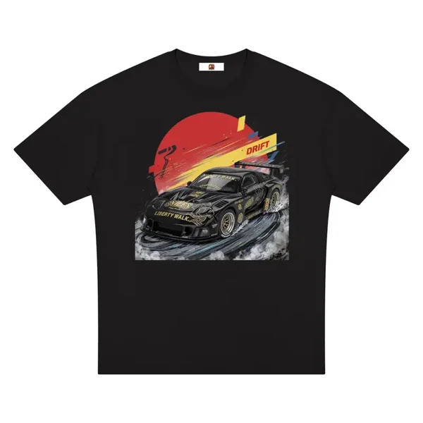 Series Two Black RX-7 Drift Shirt | Liberty Walk JDM Tee