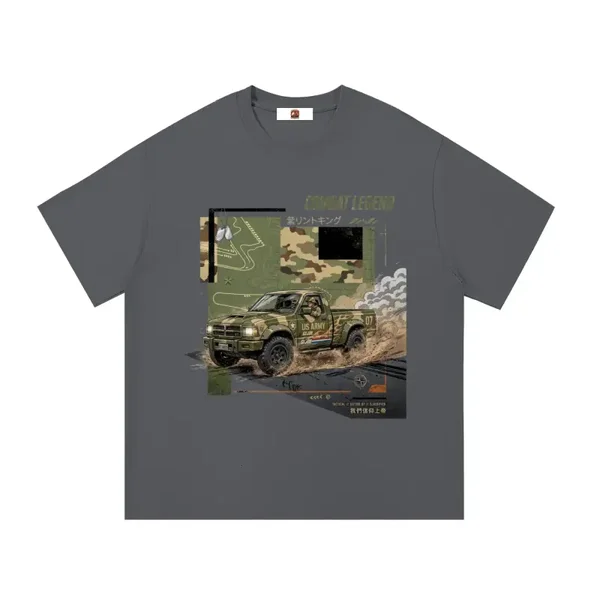 G.I. Joe Camo Military Pickup Truck Combat Legend Graphic T-Shirt