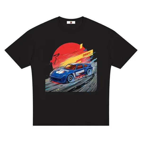 Series Two - Mazda Drift T-Shirt - Blue RX-7 FB Drift