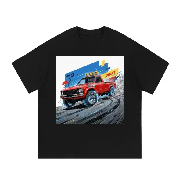Red Toyota Hilux Drift T-Shirt | KC Light Bar Vintage Graphic Tee