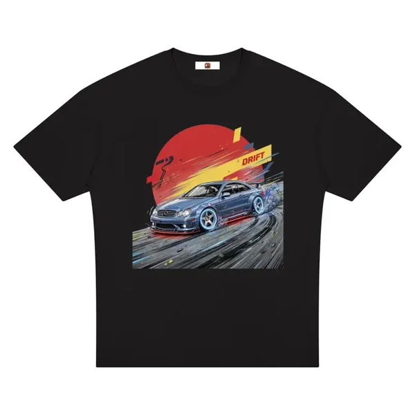 Series Two - Blue German Coupe Drift T-Shirt - CLK Drift