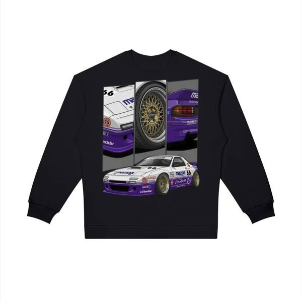 FC3S RX-7 Pandem Racing Sweatshirt | 66 Mazda Rotary Sweater | RedKats