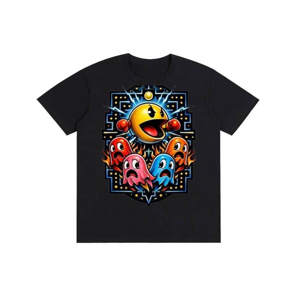Retro Arcade Boxing Tee | Ghost Maze Fighter Shirt | RedKats