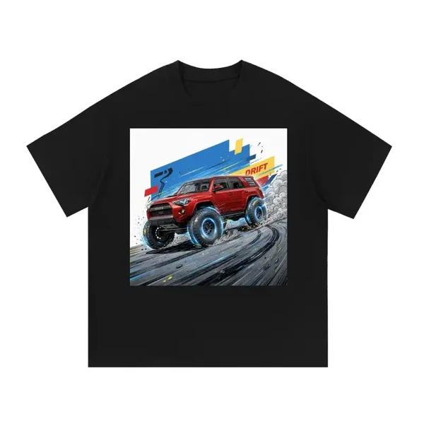 Red Toyota 4Runner Drift T-Shirt | 4x4 SUV Graphic Tee