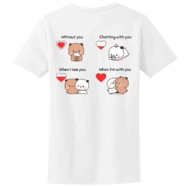 Bubu Dudu Couple Shirt | Cute Bear Couple Love Tee | RedKats