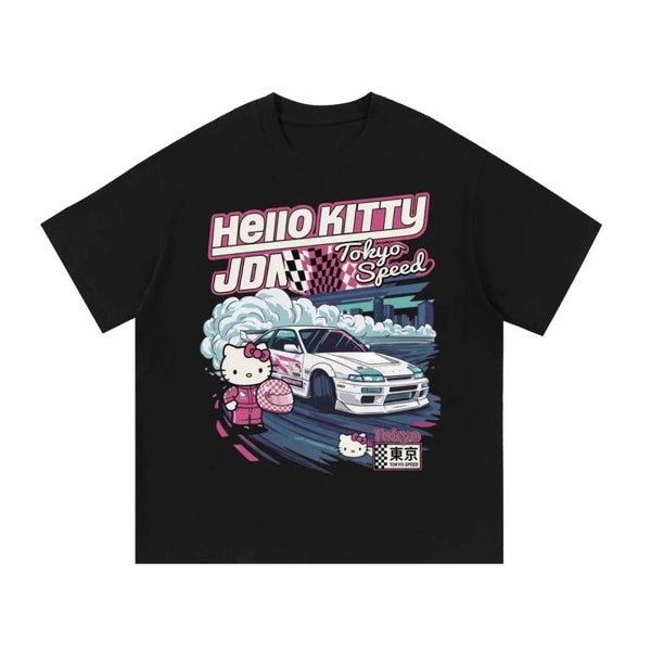 Kawaii JDM Drift Tee | Tokyo Speed Pink Race Car Shirt | RedKats