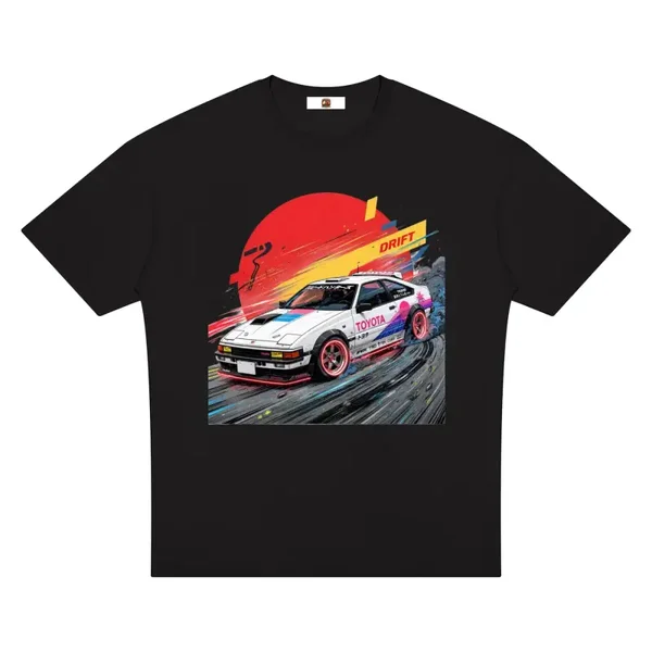 Series Two - White Toyota Trueno Drift T-Shirt - 80s JDM