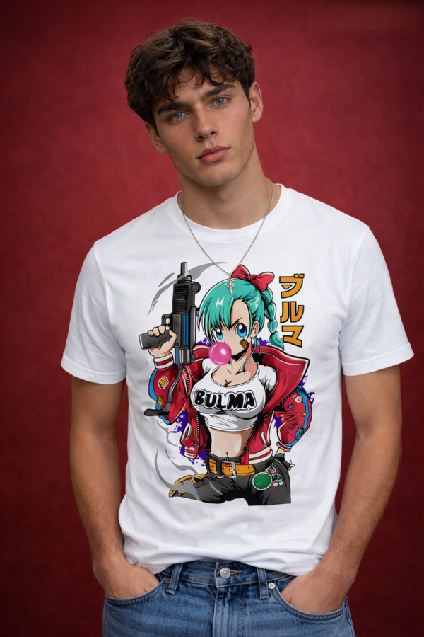 Dragon Ball Bulma Badass Anime Graphic T-Shirt