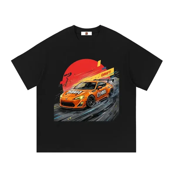 Orange HWA Livery Toyota 86 GT Drift Graphic T-Shirt - Series 2 (Red Sun / Drift Edition)