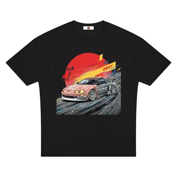 Toyota Celica GT-Four ST205 Rally Drift Graphic T-Shirt - Series 2 (Red Sun / Drift Edition)