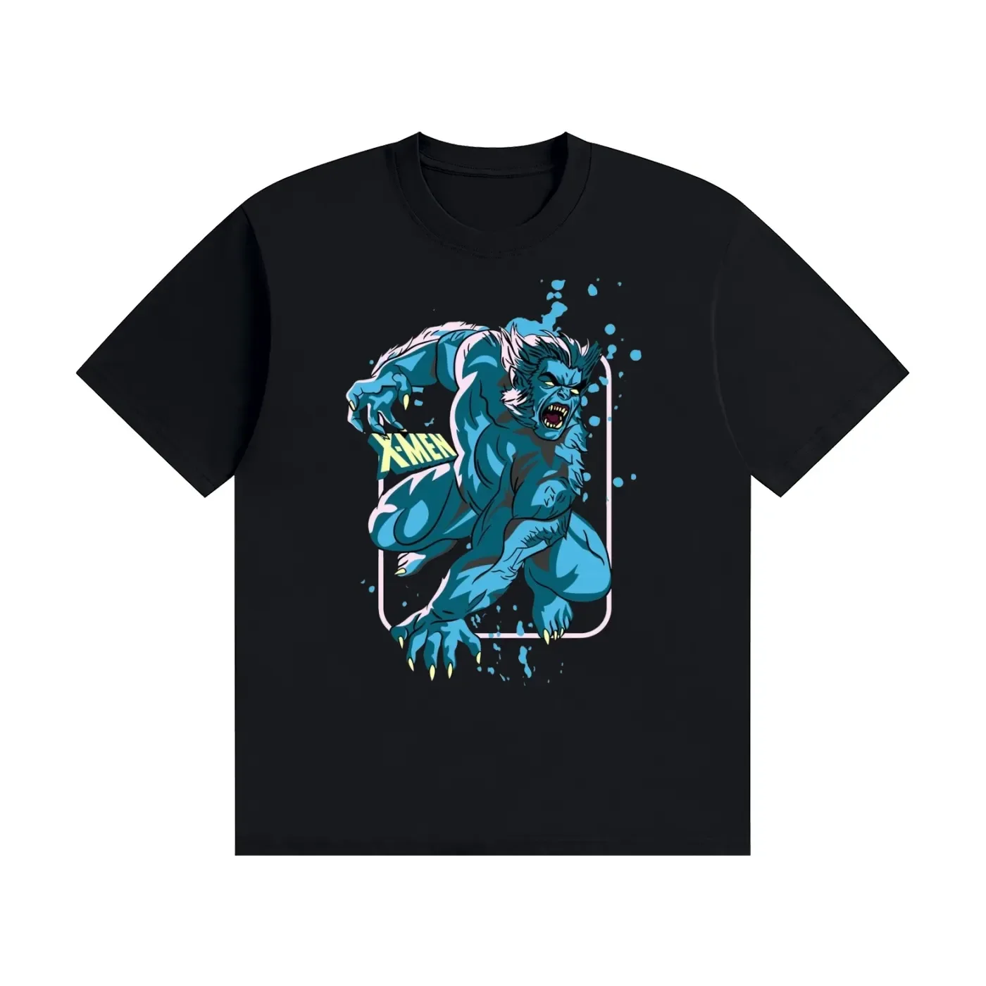 Beast Savage Charge Mutant Graphic Tee - X-Team Classic Comic Shirt