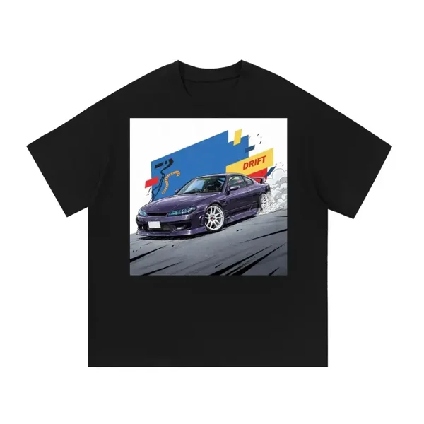 Purple Nissan Silvia S15 Drift T-Shirt | JDM S15 Graphic Tee