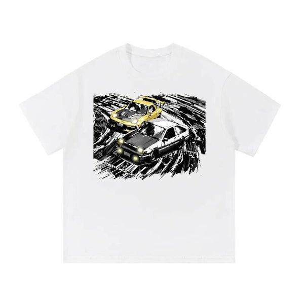 nitial D Drift Battle Tee | AE86 vs RX-7 Anime Touge Shirt | RedKats