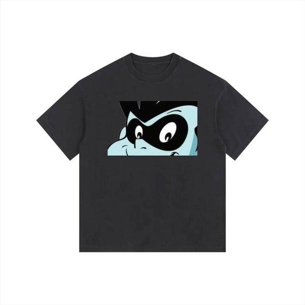 F! Peeking Hero Tee | Funny Cartoon Eyes Shirt | RedKats