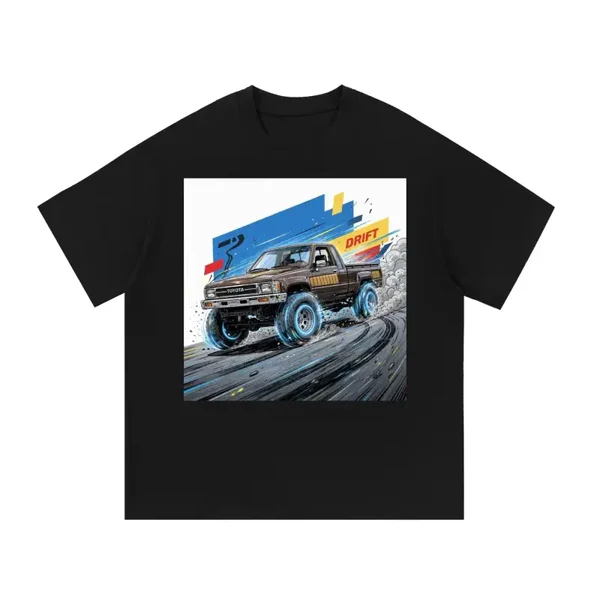 Brown Toyota Hilux Drift T-Shirt | Vintage Pickup Graphic Tee