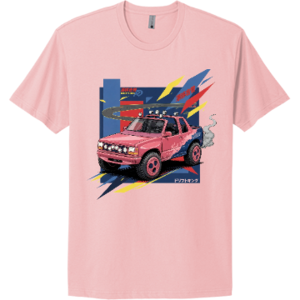 Pink Toyota Truck Tee | Retro 4x4 Pickup JDM Shirt | RedKats