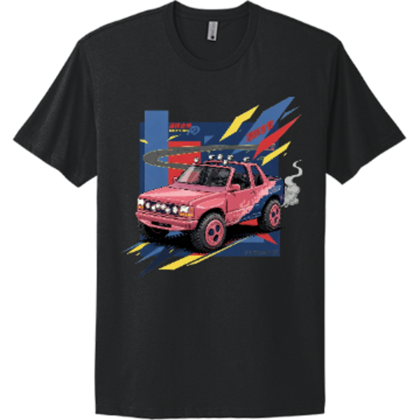 Pink Toyota Truck Tee | Retro 4x4 Pickup JDM Shirt | RedKats