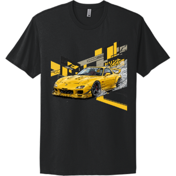 Yellow RX-7 FD Shirt | JDM Drift Legend Tee | RedKats