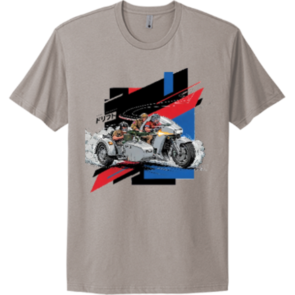 Desert Patrol Sidecar - Retro 80s Military Motorcycle Graphic Tee