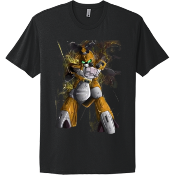 Yellow Battle Bee Mecha - Retro 90s Anime Inspired Graphic Tee